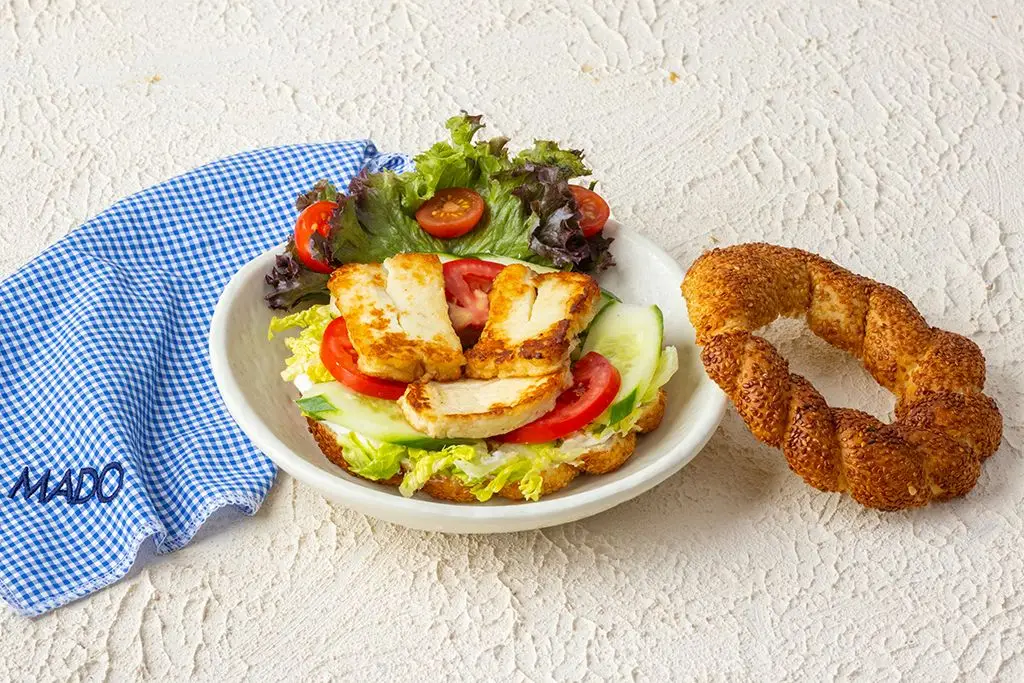 Simit with Halloumi Cheese