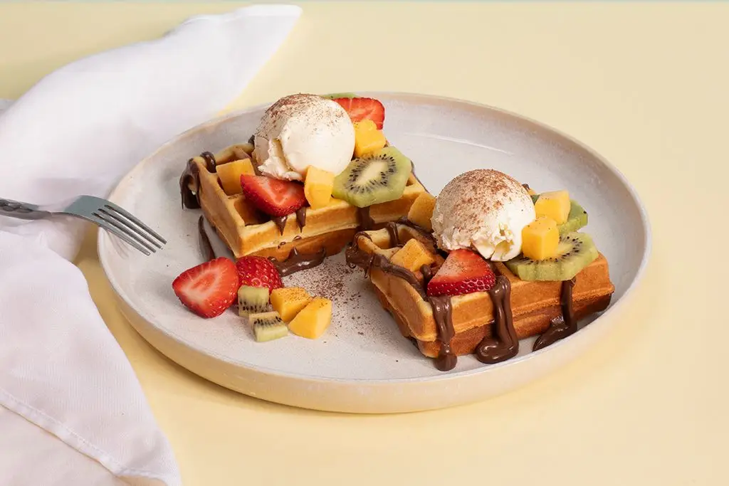 Mixed Fruit Waffle